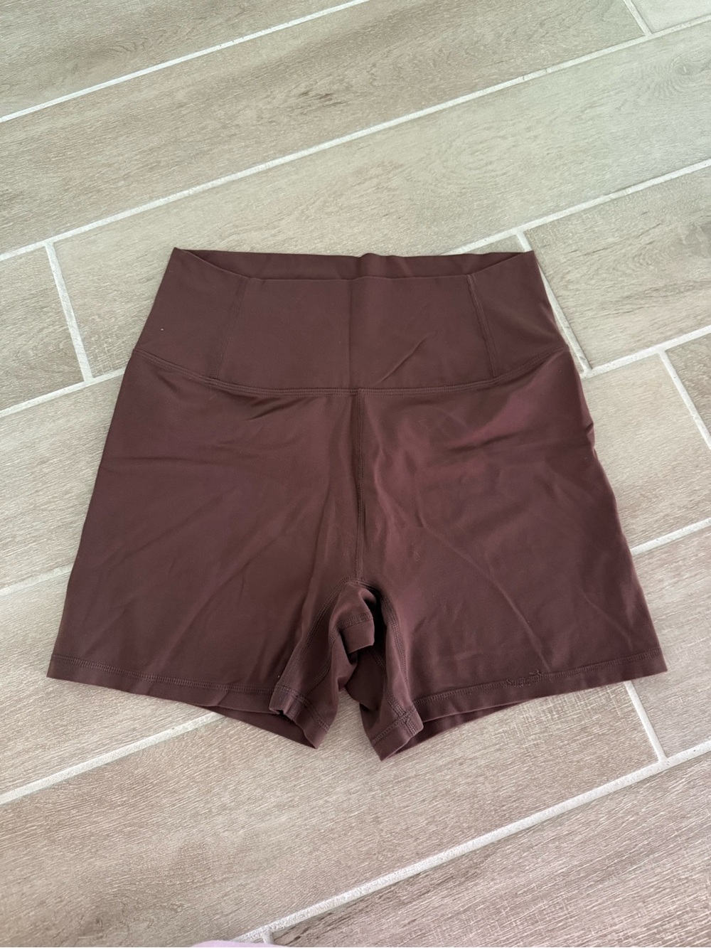 Free People Never Better Brown Biker Shorts